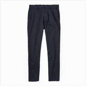 Jack Wills Navy Casual Chino Pants Elastic Waist Mens 34 Preppy